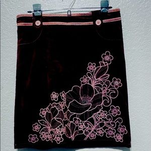 Brown size 12 corduroy mini skirt- no tag so unsure of brand